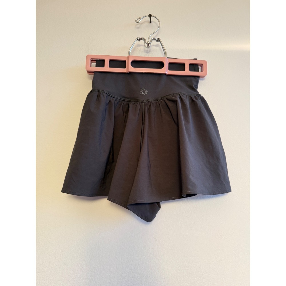 OFFLINE by Aerie Real Me Crossover‎ Skort Dark Gray XXS High Waist Ruffle Tennis